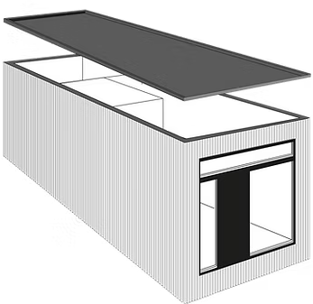 tiny house model couple eksplosionstegning